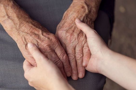 Elderly residents enjoying time together